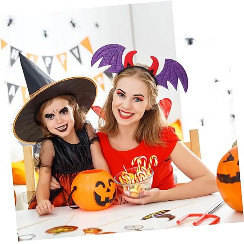 Bubbly Bat Halloween Headband - Halloween - Clothing Accessories (Necklaces, Vampire Teeth, Pins, Headwear) - Scribble Snacks