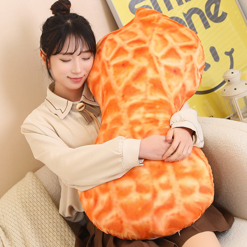 Hugging the 80 cm peanut pillow