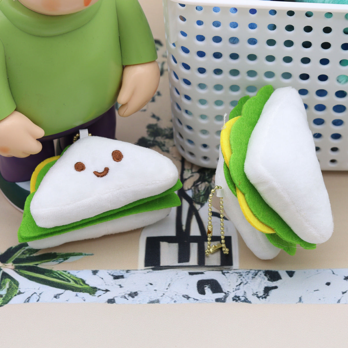 Pickle and Pals Plush Charm - Sandwich