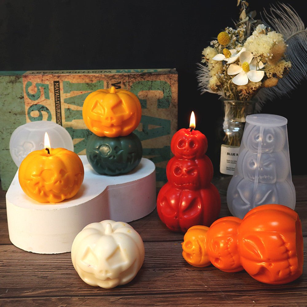 Candle Mold Halloween Pumpkin Aromatherapy Plaster - 0 - Scribble Snacks