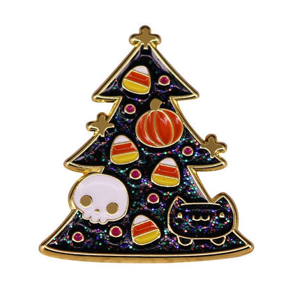 Cat Badge Christmas Halloween Cute Accessory - 0 - Scribble Snacks