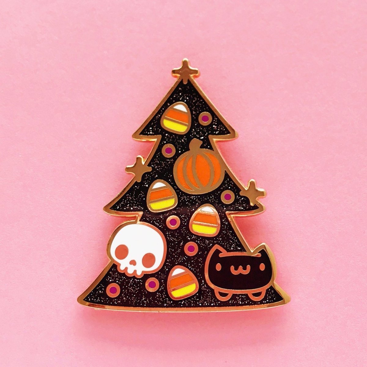 Cat Badge Christmas Halloween Cute Accessory - 0 - Scribble Snacks