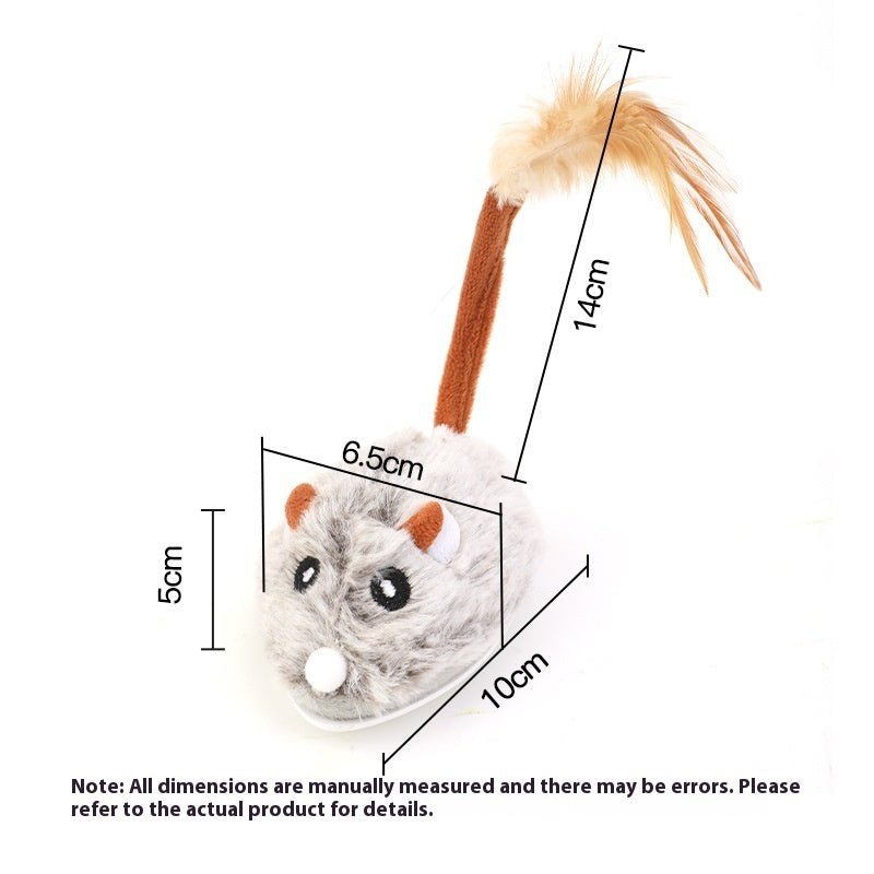 Cat Toys Self - Hi Relieving Stuffy Electric Mouse Cat Pole Toy Pet Products - 0 - Scribble Snacks