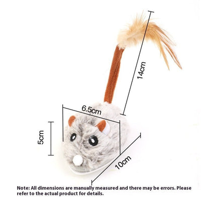 Cat Toys Self - Hi Relieving Stuffy Electric Mouse Cat Pole Toy Pet Products - 0 - Scribble Snacks