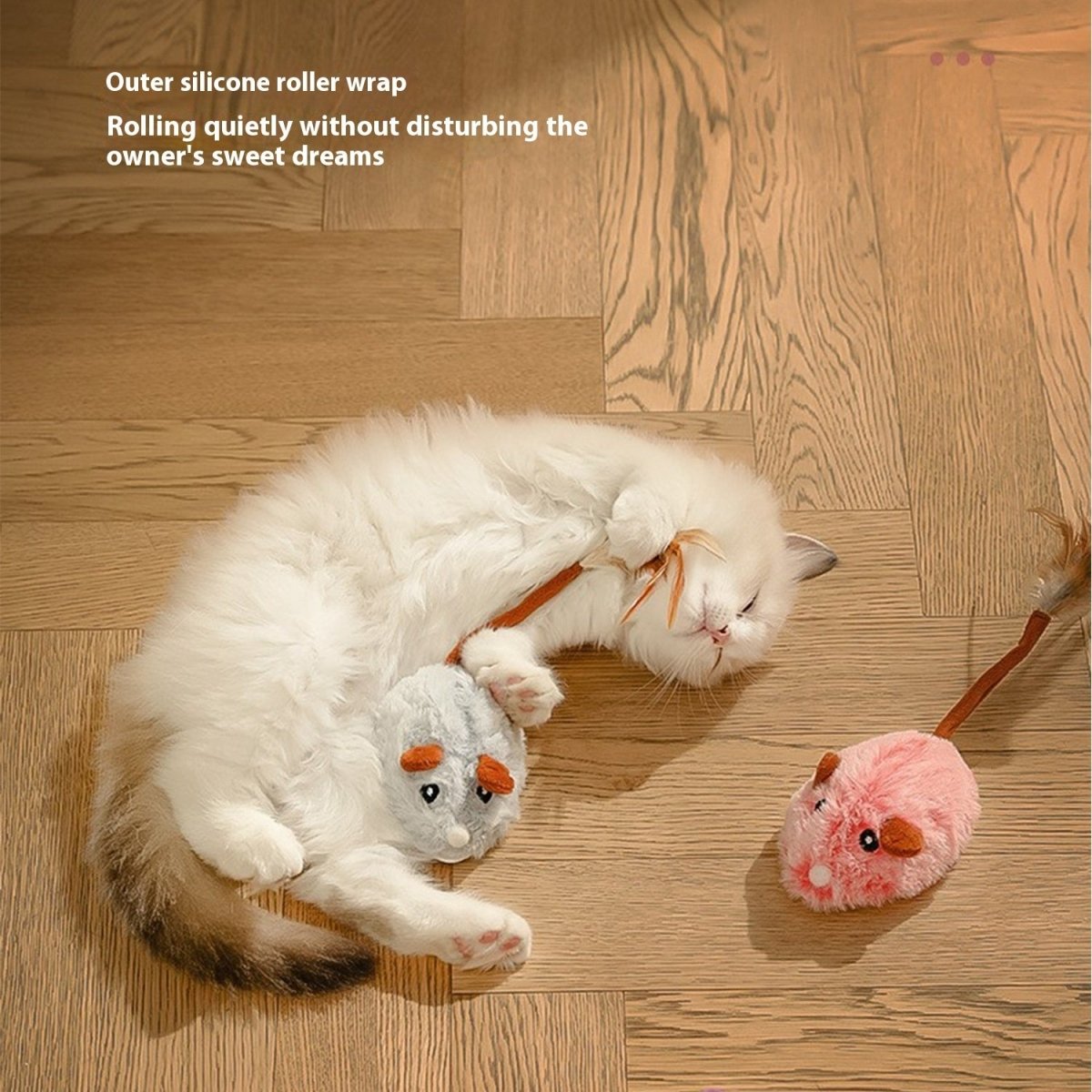 Cat Toys Self - Hi Relieving Stuffy Electric Mouse Cat Pole Toy Pet Products - 0 - Scribble Snacks