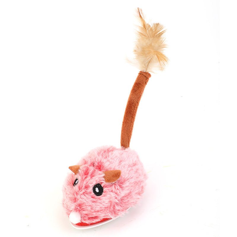 Cat Toys Self - Hi Relieving Stuffy Electric Mouse Cat Pole Toy Pet Products - 0 - Scribble Snacks