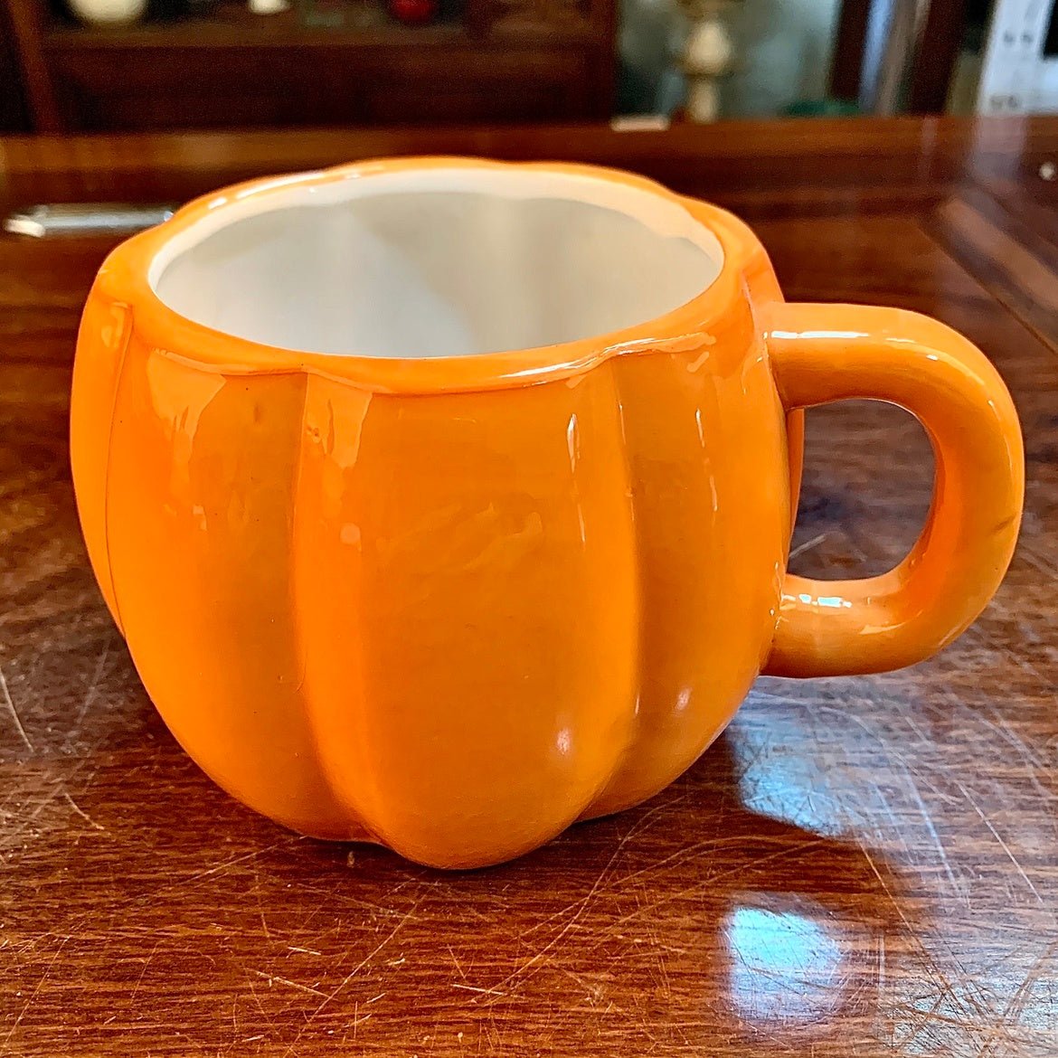 Ceramic Halloween Pumpkin Mug - 0 - Scribble Snacks