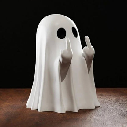 Cheeky Ghost Halloween Figurine - Halloween - Resin Ornaments & Charms - Scribble Snacks