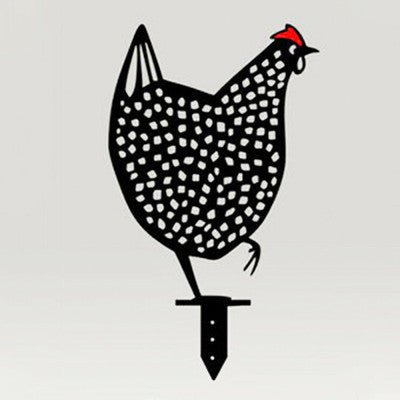 Chicken Yard Art Outdoor Garden Back Yard Gazon Stakes Hen Yard Decor - 0 - Scribble Snacks