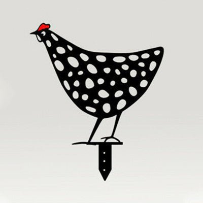 Chicken Yard Art Outdoor Garden Back Yard Gazon Stakes Hen Yard Decor - 0 - Scribble Snacks