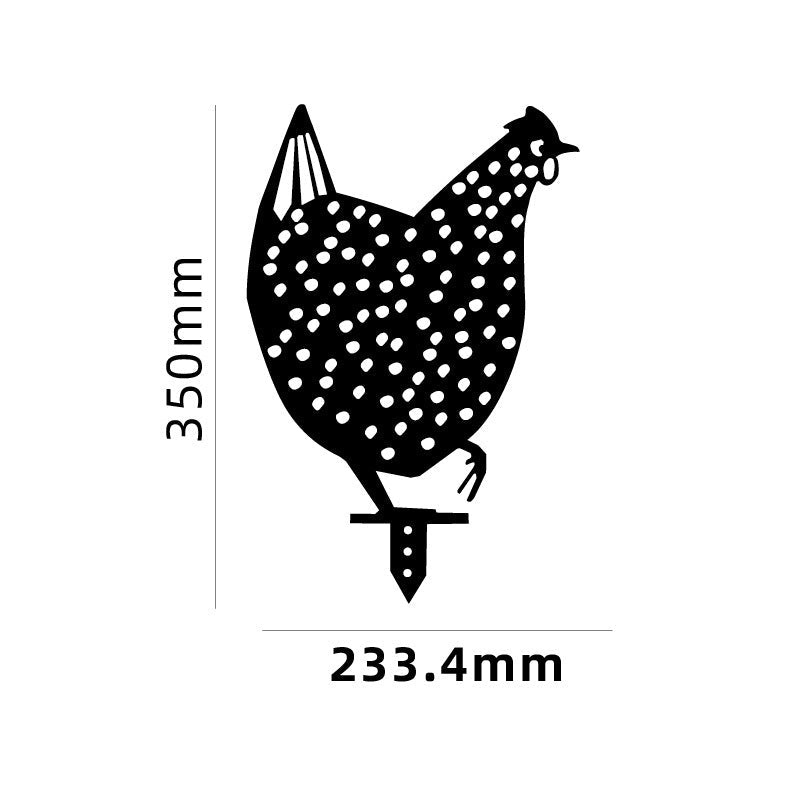 Chicken Yard Art Outdoor Garden Back Yard Gazon Stakes Hen Yard Decor - 0 - Scribble Snacks