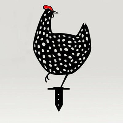 Chicken Yard Art Outdoor Garden Back Yard Gazon Stakes Hen Yard Decor - 0 - Scribble Snacks