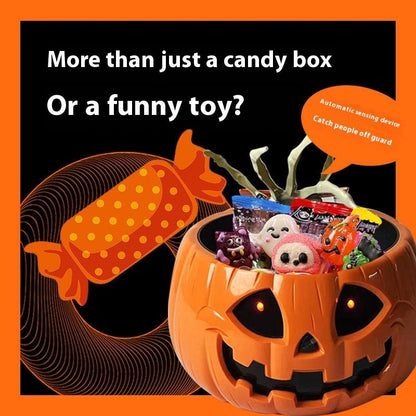 Children's Creative Electric Halloween Pumpkin Lamp Candy Bowl - 0 - Scribble Snacks