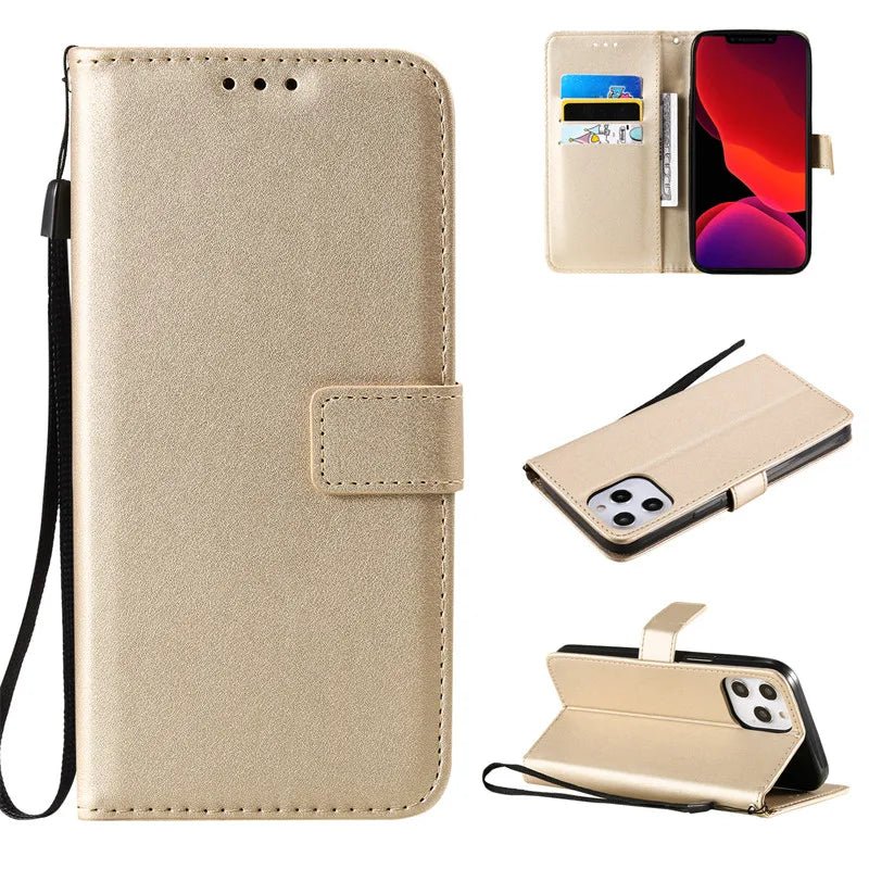 Choco Flip Leather Flipper Wallet iPhone Case - iPhone Cases - Scribble Snacks