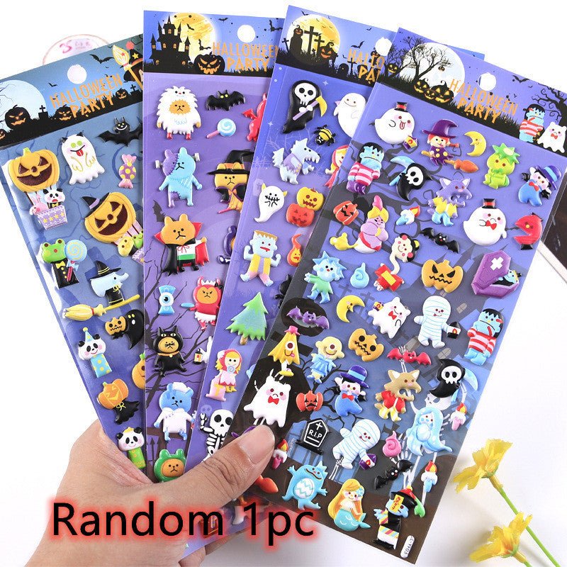 Christmas Halloween Cartoon DIY Decorative Stickers - 0 - Scribble Snacks