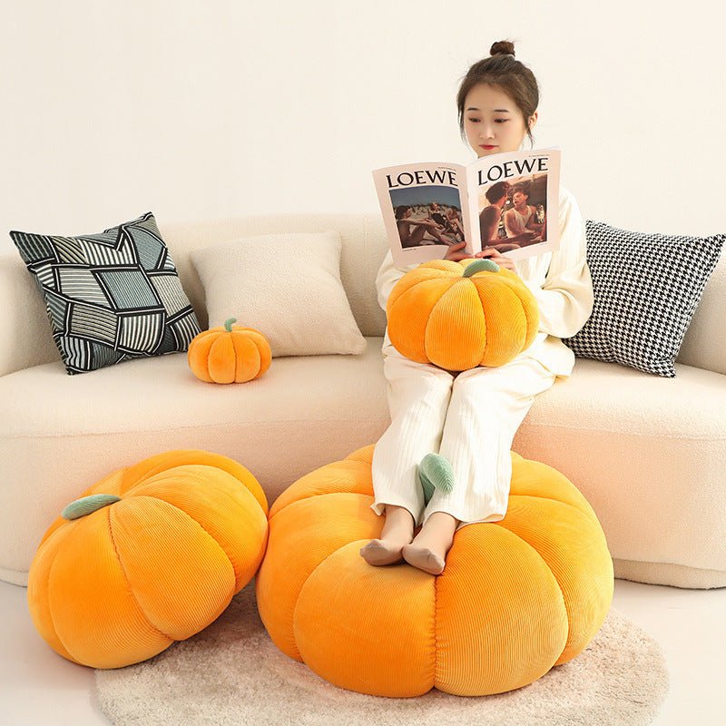 Colorful Pumpkin Pillow Halloween Plush Toy - 0 - Scribble Snacks