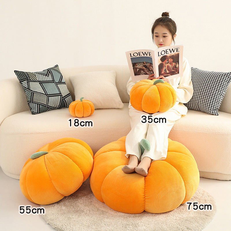 Colorful Pumpkin Pillow Halloween Plush Toy - 0 - Scribble Snacks