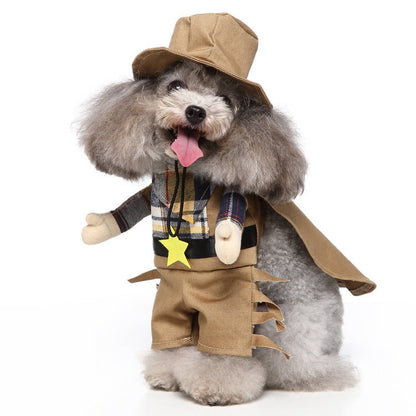 Cosplay Pet Supplies Standing Outfit Funny Dog Clothes Upright Outfit Halloween Christmas Dress Up Pet Outfit - 0 - Scribble Snacks