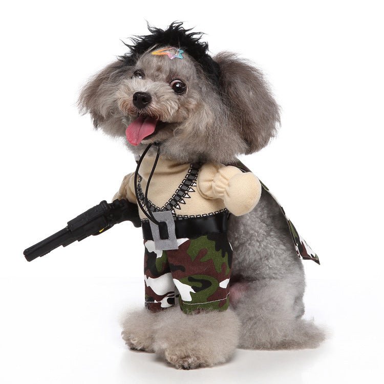 Cosplay Pet Supplies Standing Outfit Funny Dog Clothes Upright Outfit Halloween Christmas Dress Up Pet Outfit - 0 - Scribble Snacks