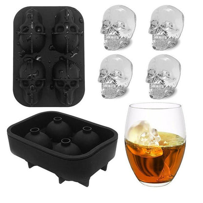 Creative Halloween Personality 3D Silicone Skull - 0 - Scribble Snacks