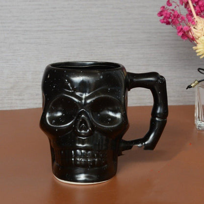 Creative Skull Stereo Ceramic Mug Halloween - 0 - Scribble Snacks