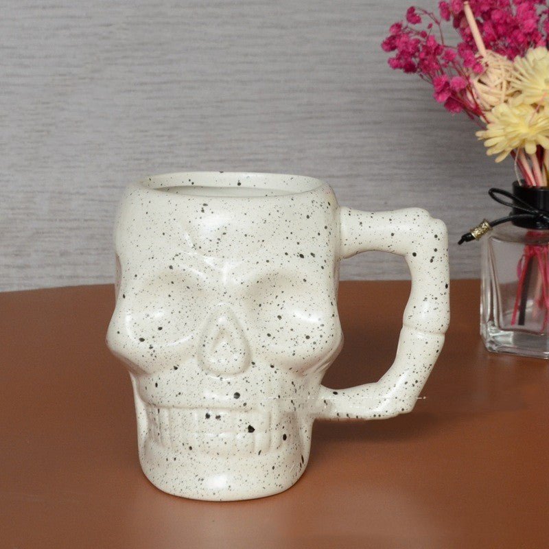 Creative Skull Stereo Ceramic Mug Halloween - 0 - Scribble Snacks