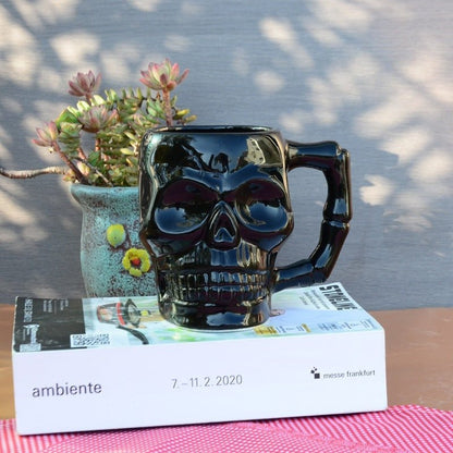 Creative Skull Stereo Ceramic Mug Halloween - 0 - Scribble Snacks