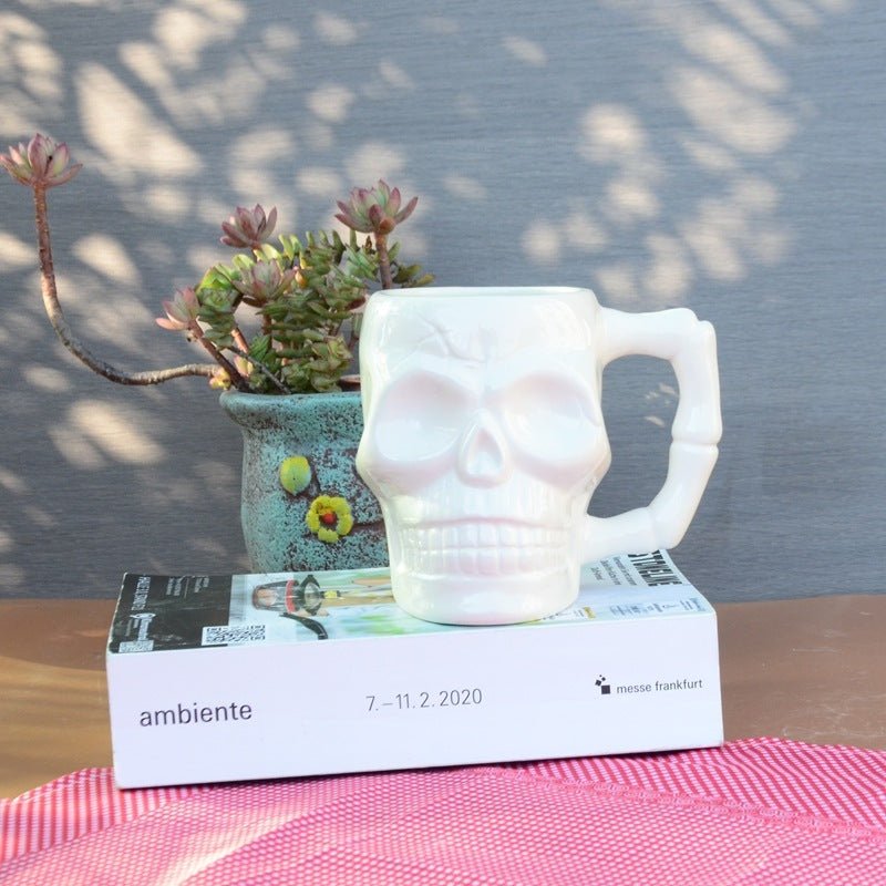 Creative Skull Stereo Ceramic Mug Halloween - 0 - Scribble Snacks