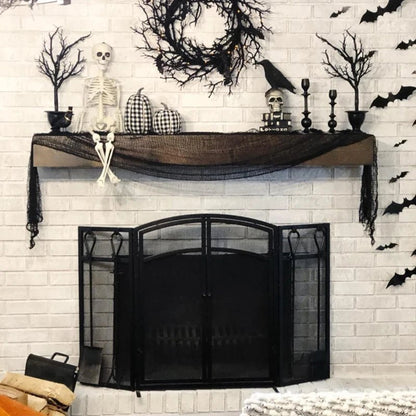 Creepy Halloween Spider Web Decor - Halloween - Spider Webs & Gauze Decorations - Scribble Snacks