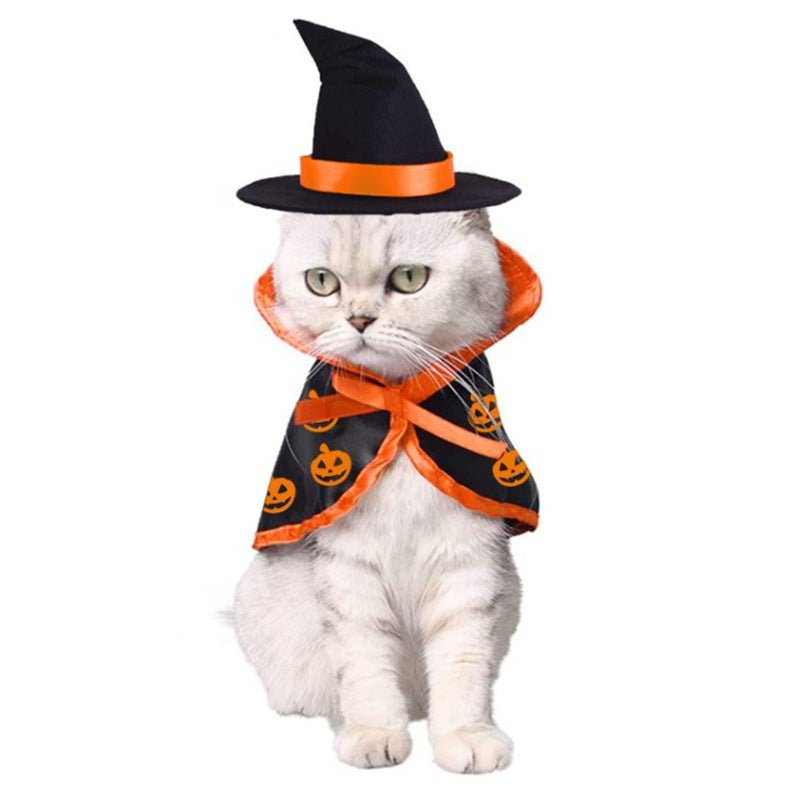 Cross - border Amazon Halloween Pet Cloak Cat Dog Saint - 0 - Scribble Snacks