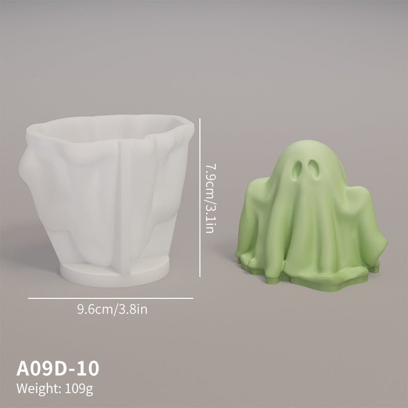 Cute Ghost Molded Silicone Halloween Decoration Diy - 0 - Scribble Snacks