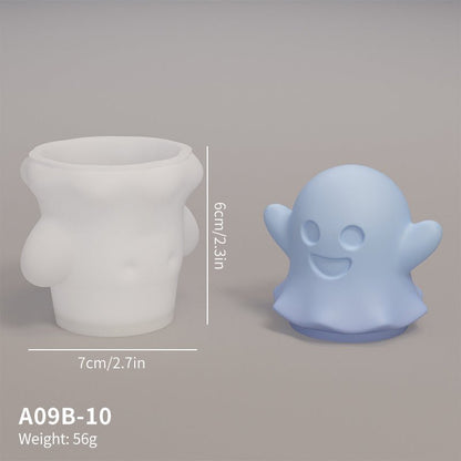 Cute Ghost Molded Silicone Halloween Decoration Diy - 0 - Scribble Snacks