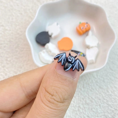 Cute Halloween Animal Embellishments Set - Halloween - Resin Ornaments & Charms - Scribble Snacks