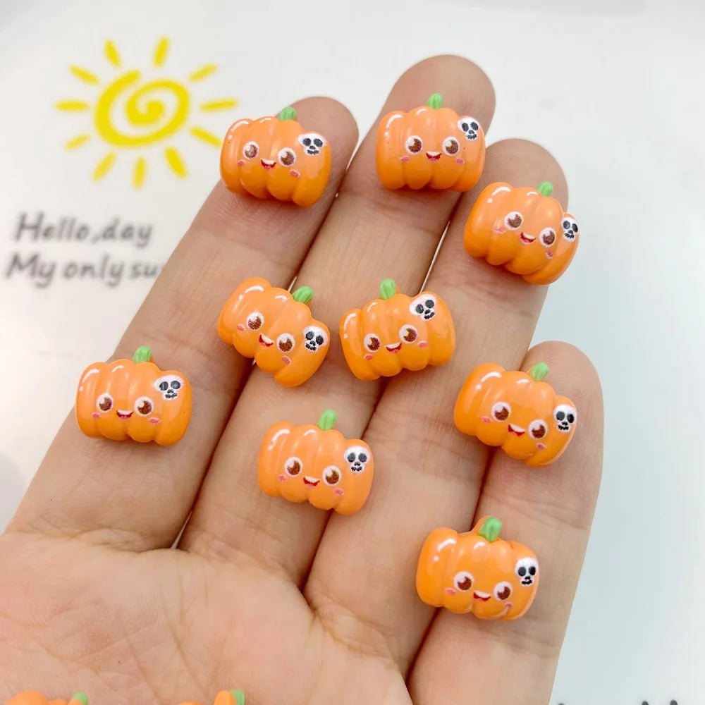 Cute Halloween Animal Embellishments Set - Halloween - Resin Ornaments & Charms - Scribble Snacks