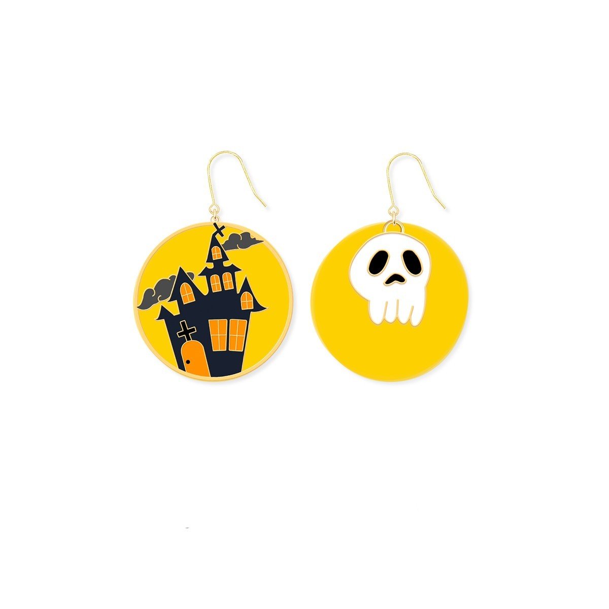 Cute Halloween Decorations Pumpkin Earrings - 0 - Scribble Snacks