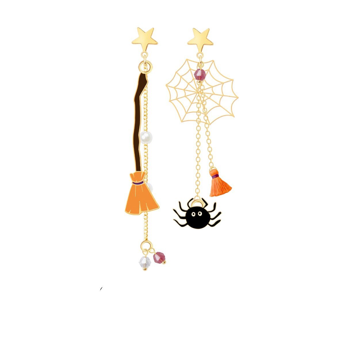 Cute Halloween Decorations Pumpkin Earrings - 0 - Scribble Snacks