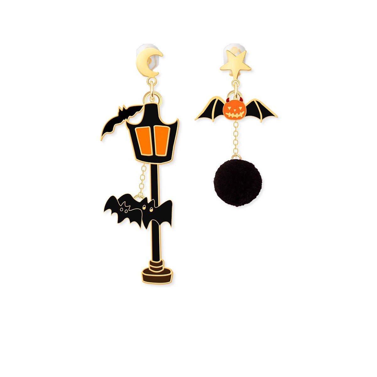 Cute Halloween Decorations Pumpkin Earrings - 0 - Scribble Snacks