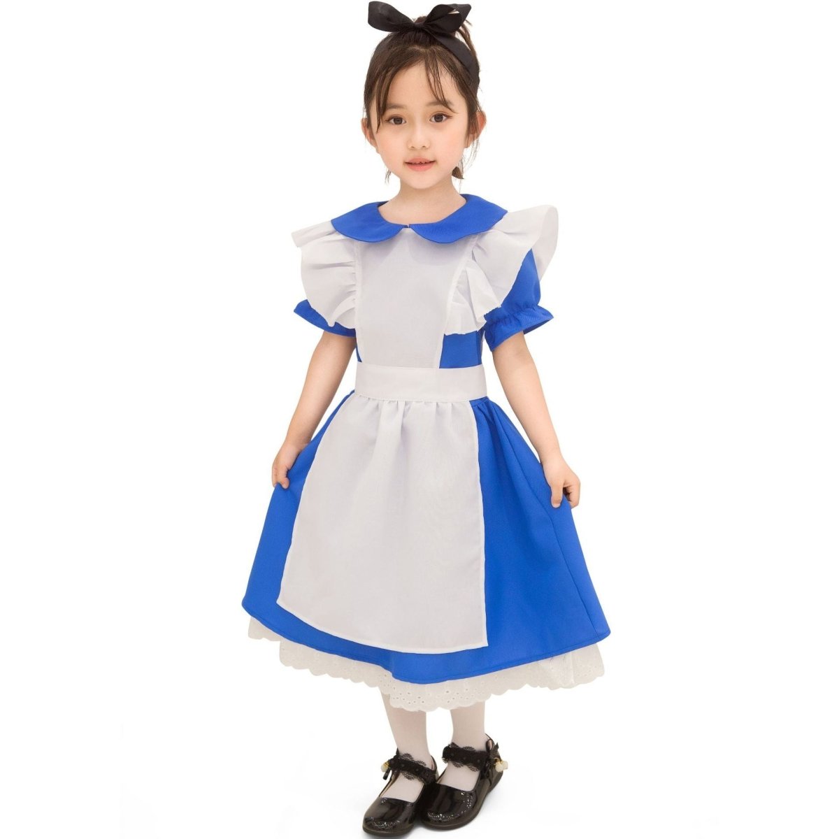 Cute Maid Costume Role Play Maid Ware Halloween Costume Children's Day Kindergarten Girls Performance Wear - 0 - Scribble Snacks