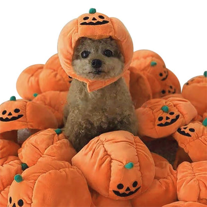 Cute Pet Hat Halloween Pumpkin Pet Dog Cat Hat Dress Up Headdress Small Dog Cat Cosplay Costume Decorative Hat Pet Accessoires - 0 - Scribble Snacks