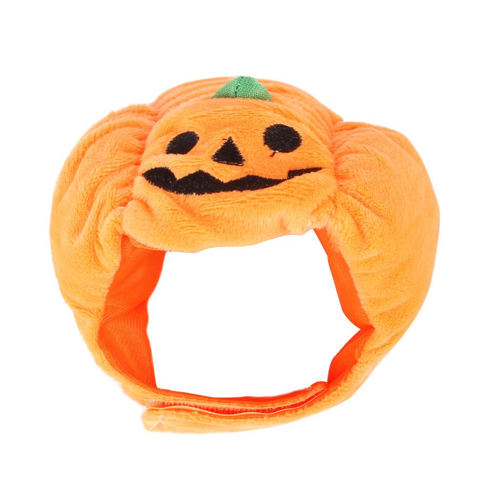 Cute Pet Hat Halloween Pumpkin Pet Dog Cat Hat Dress Up Headdress Small Dog Cat Cosplay Costume Decorative Hat Pet Accessoires - 0 - Scribble Snacks