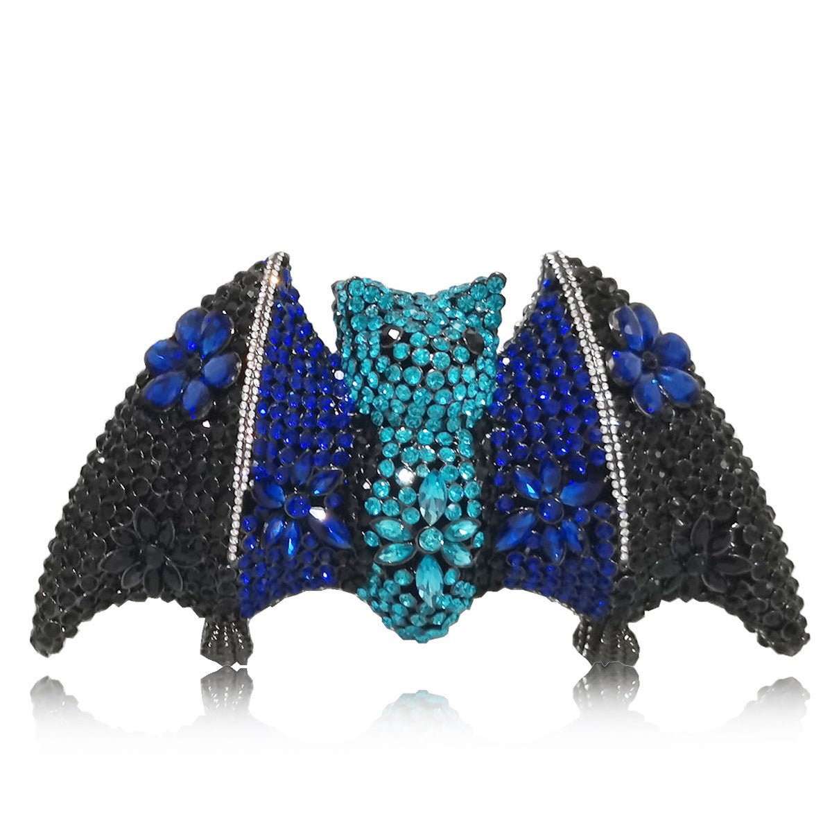 Dinner Bag Luxury Diamond Halloween Bat Clutch - 0 - Scribble Snacks