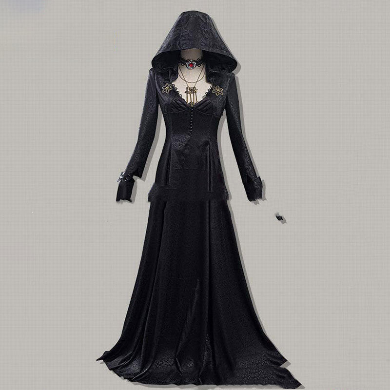 Evil Village Cosplay Costume Vampire Lady Dress Outfits Halloween Carnival Suit - 0 - Scribble Snacks