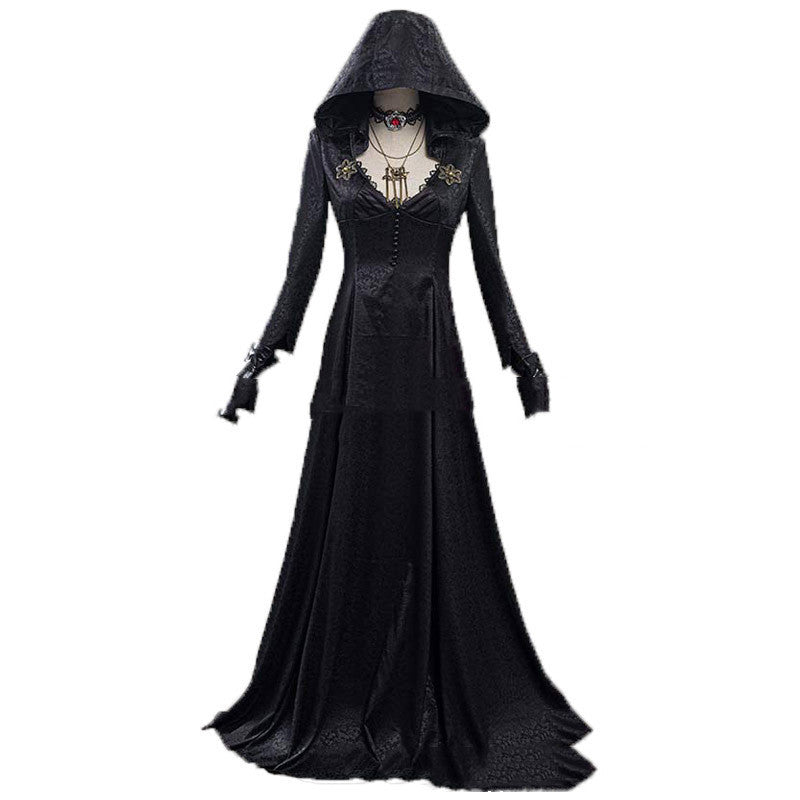 Evil Village Cosplay Costume Vampire Lady Dress Outfits Halloween Carnival Suit - 0 - Scribble Snacks