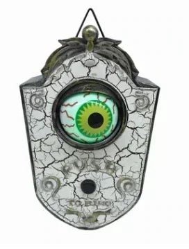 Eyeball Doorbell Halloween Props - Halloween - Voice - Activated Props & Scary Sounds - Scribble Snacks