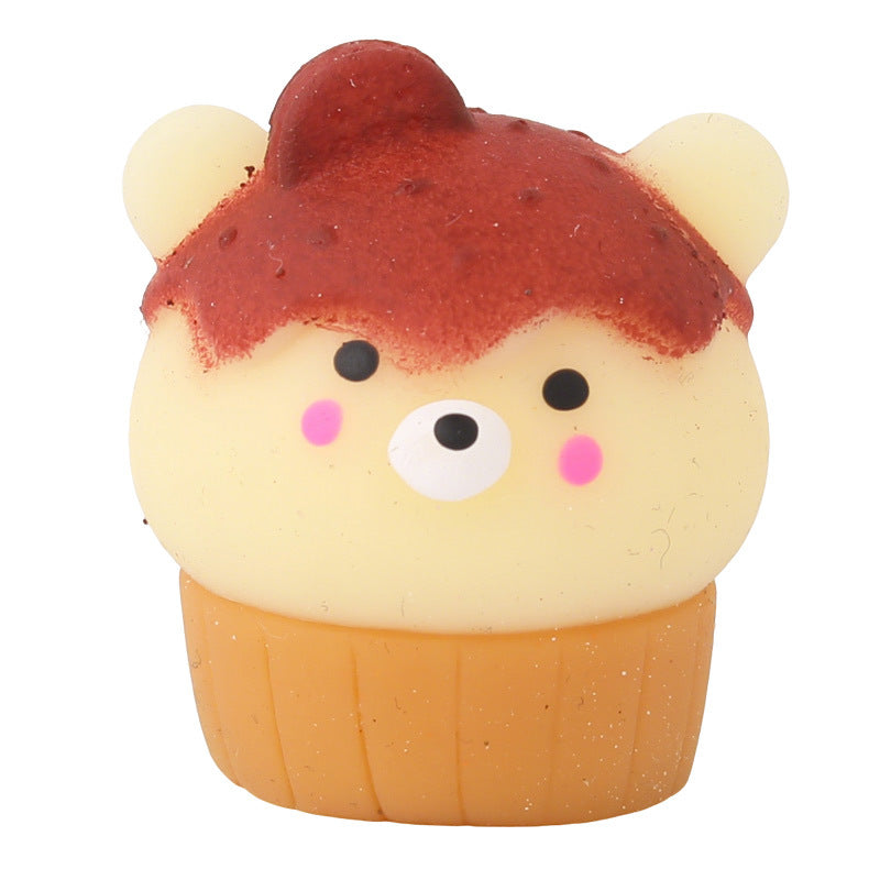 Bear cupcake mini squishy