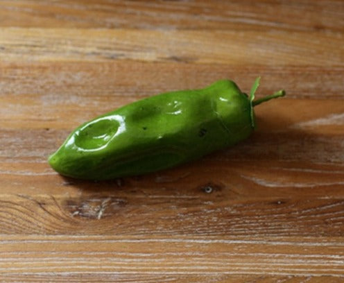 Real supplier photo: realistic fake long green pepper