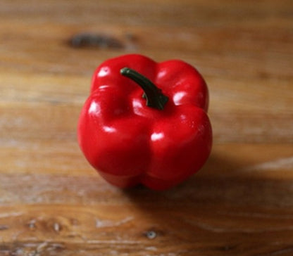 Real supplier photo: realistic fake red capsicum