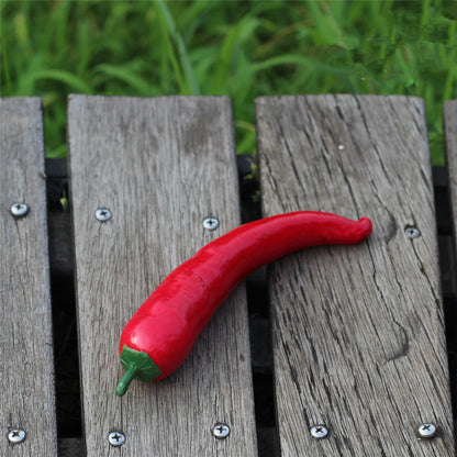 Real supplier photo: realistic fake red chilli (the kit has 2)