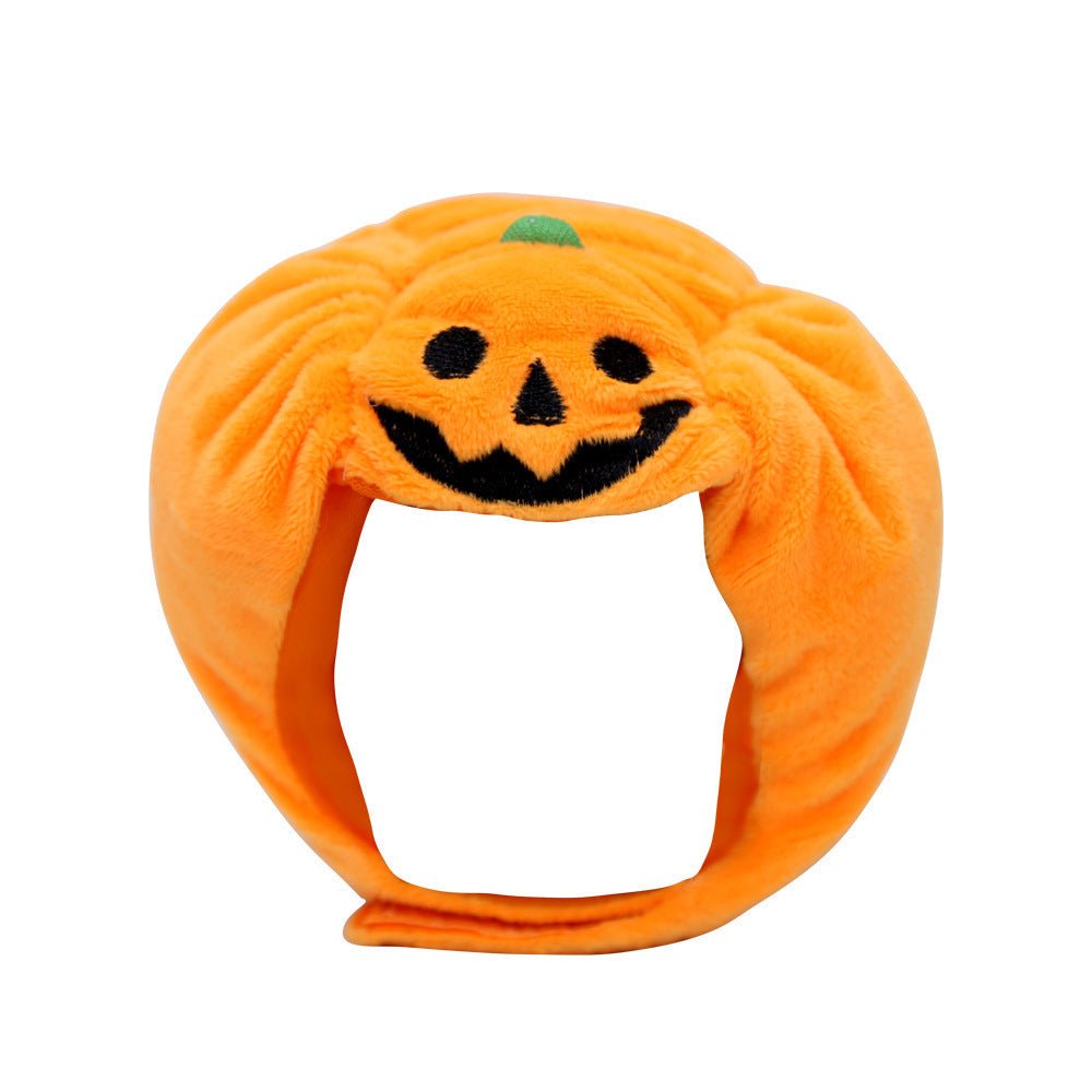 Fashion Halloween Pet Cat Dog Pumpkin Hat - 0 - Scribble Snacks