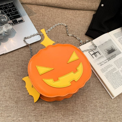 Fashion Personality Halloween Funny Pumpkin Bag - 0 - Scribble Snacks